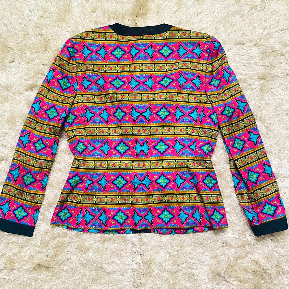 Adrianna Papell Silk Blazer - Picture 7 of 10